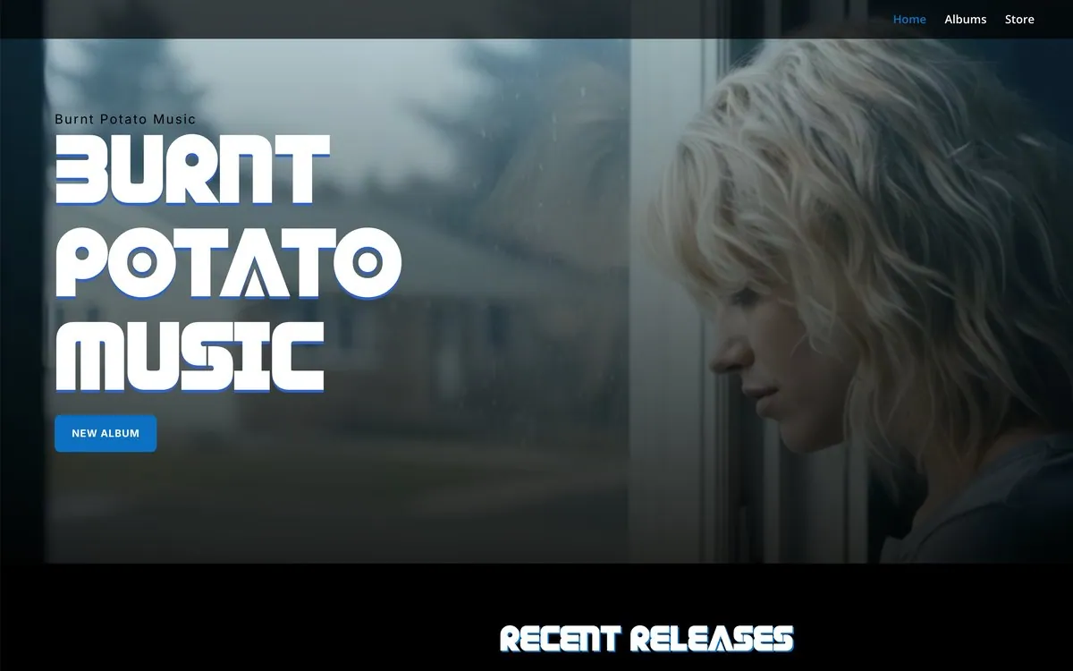Burnt Potato Music website
